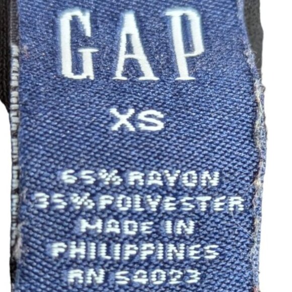 Gap T-Shirt Midi Dress Women's XS Slim Slit Hem Rayon/Polyester Blend - Picture 6 of 8